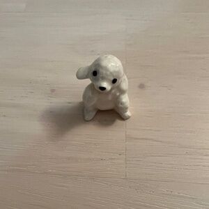 Hagen Renaker Miniature White Poodle Puppy Figurine on Hind Legs